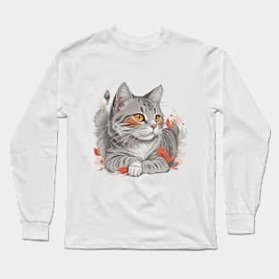 Elegant cat Long Sleeve T-Shirt